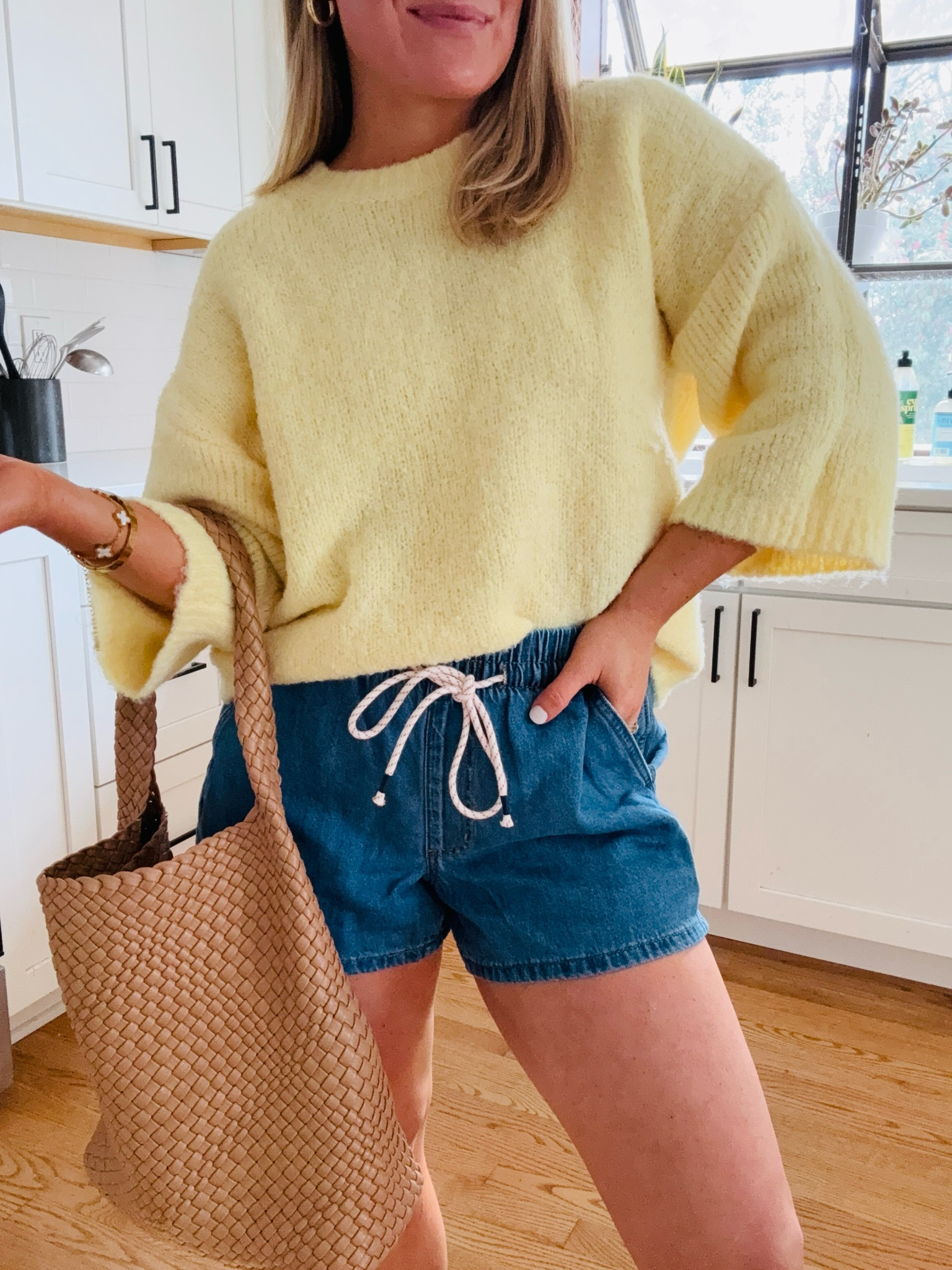@Target blue denim shorts also on sale! Wearing a S. 

#LTKPetite #LTKSaleAlert #LTKootd