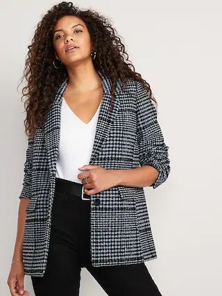 Soft-Brushed Oversized Blazer for Women | Old Navy (US)