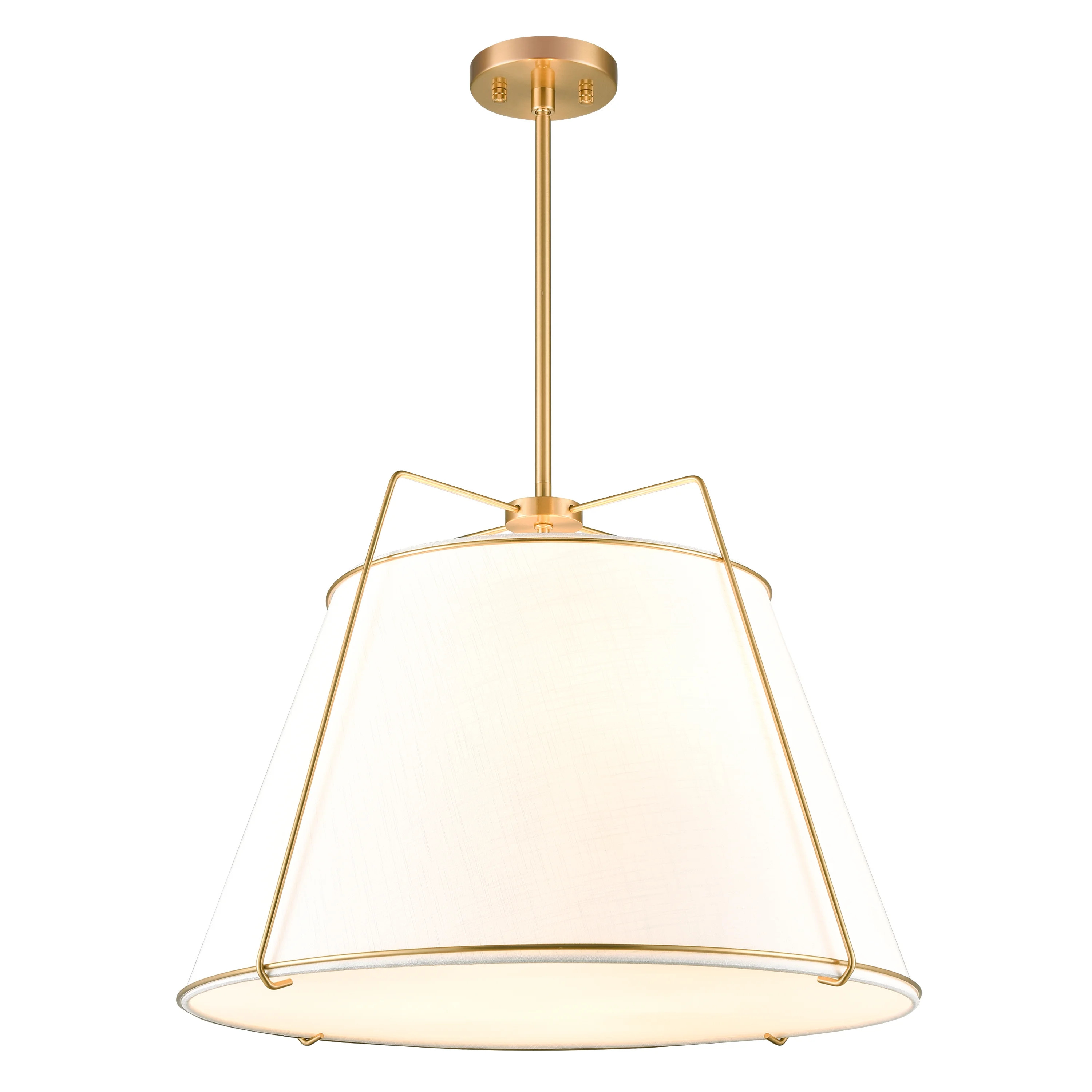 Light Society Emilio 22" Chandelier in Antique Brass/White - Walmart.com | Walmart (US)