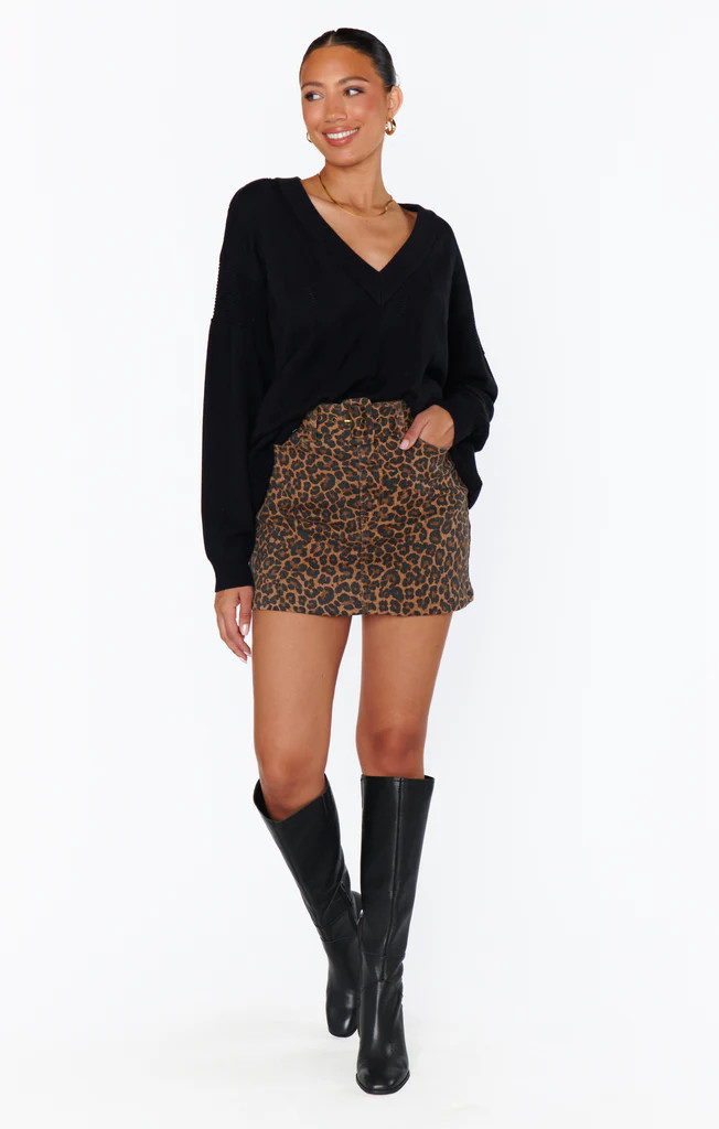NEW!! Tyra Belted Leopard Skirt by Show Me Your MuMu | Glitzy Bella