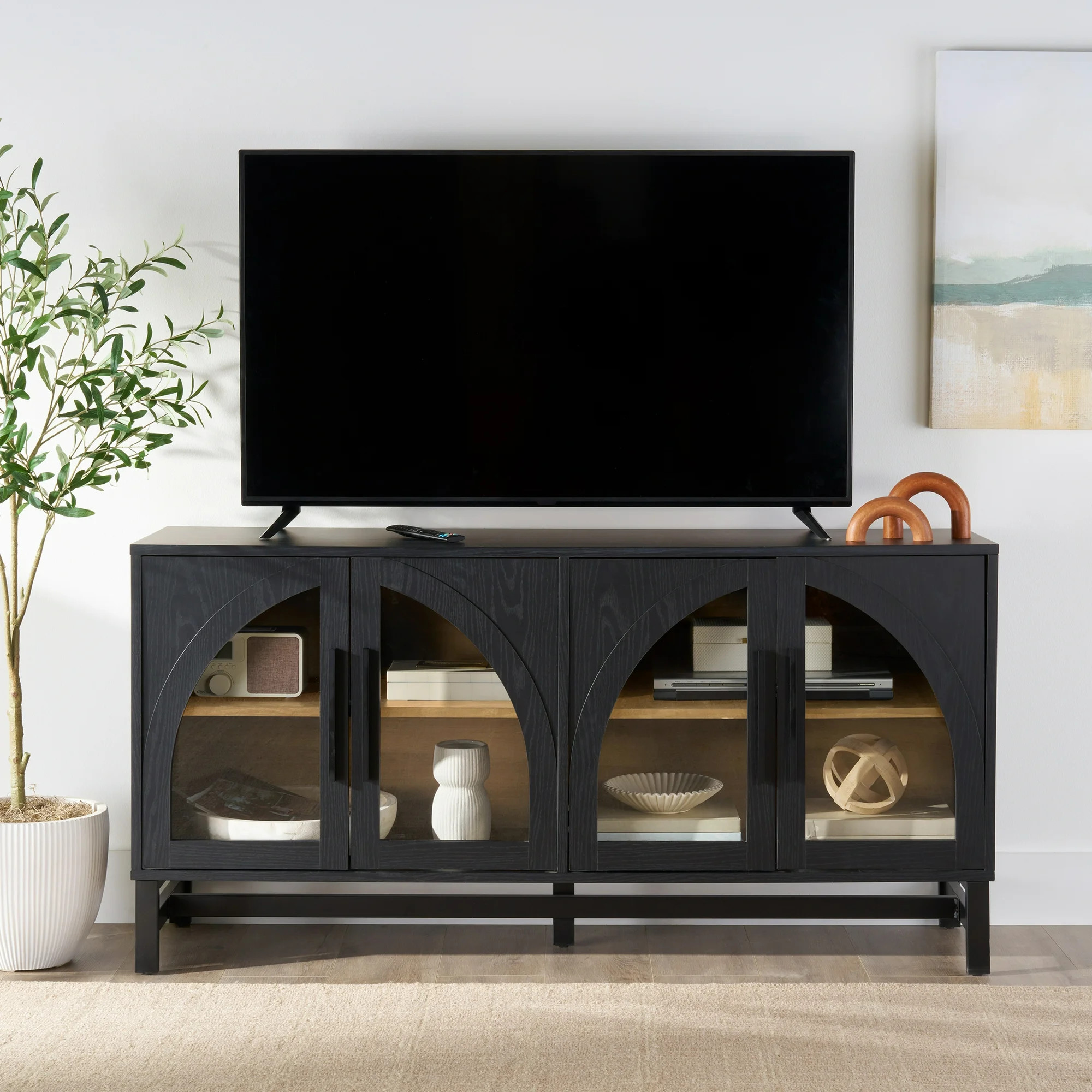 Better Homes & Gardens Juliet Arc TV Stand for TVs up to 65", Ample Storage Space | Walmart (CA)