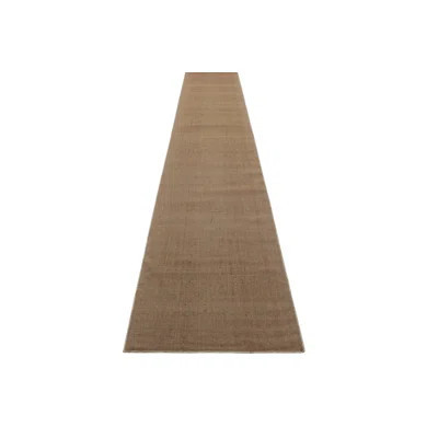 Rug & Kilim's Modern Textural Extra-Long Runner Rug In Beige-Brown & Cream Tones | Wayfair North America