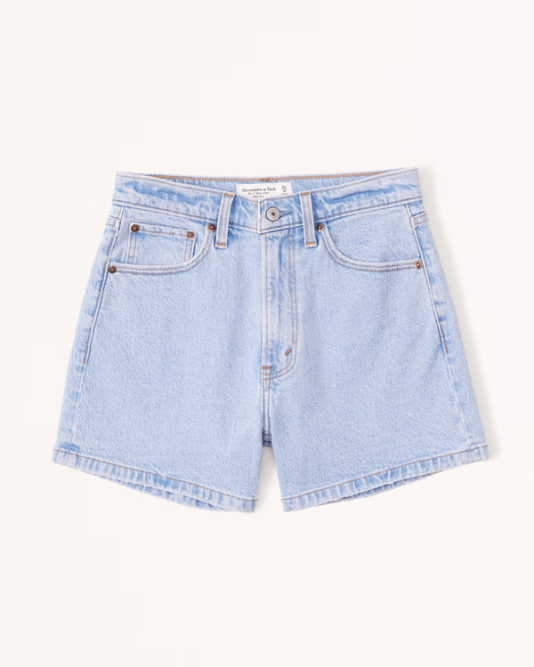 High Rise 4 Inch Mom Short | Abercrombie & Fitch (US)