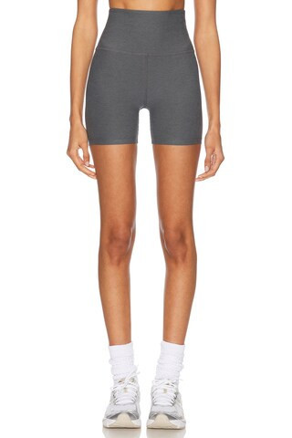Beyond Yoga Spacedye Keep Pace Biker Short in Grey | FWRD 