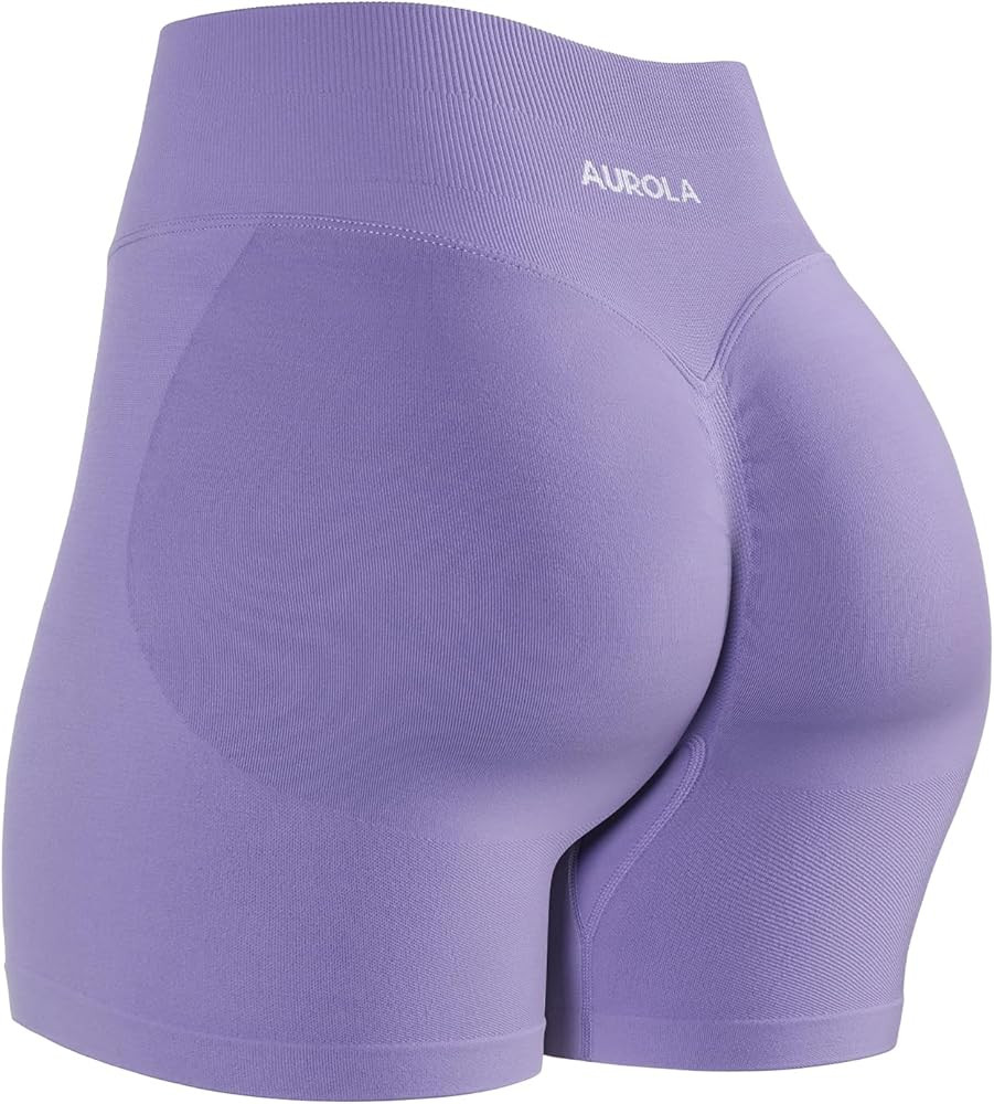 AUROLA Influence Workout Shorts for Women,2.5 3.5 4.5 5.5 6.5 No Roll Up Squat Proof Scrunch Seam... | Amazon (US)