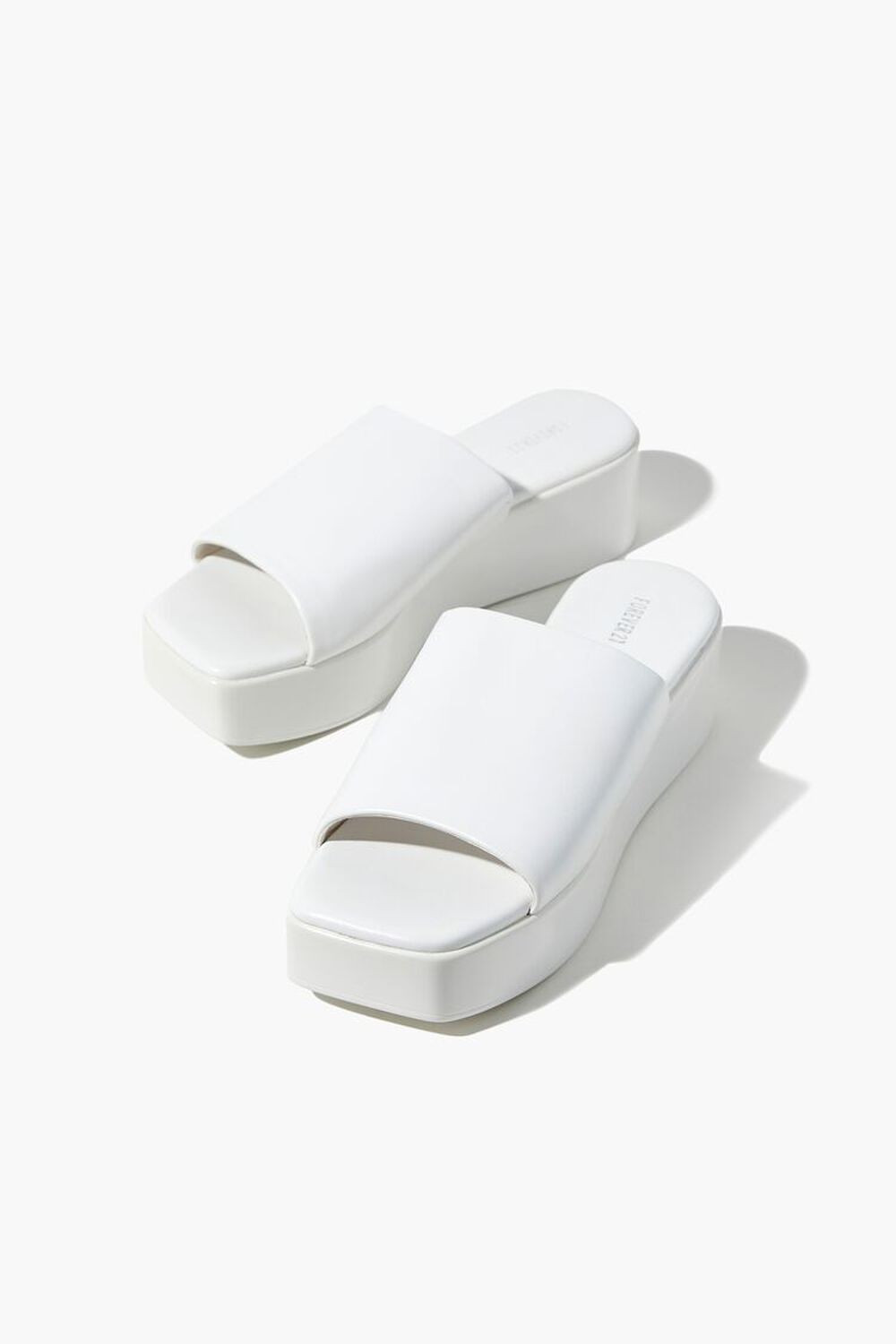 Faux Leather Flatform Sandals | Forever 21 (US)