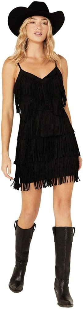 Idyllwind Women's Brixworth Fringe Festival Mini Dress - IWSP24D1-BLK US Black | Amazon (US)