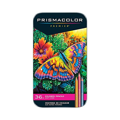 Prismacolor Premier Soft Core Colored Pencils, Assorted Colors, 36ct. | Amazon (US)