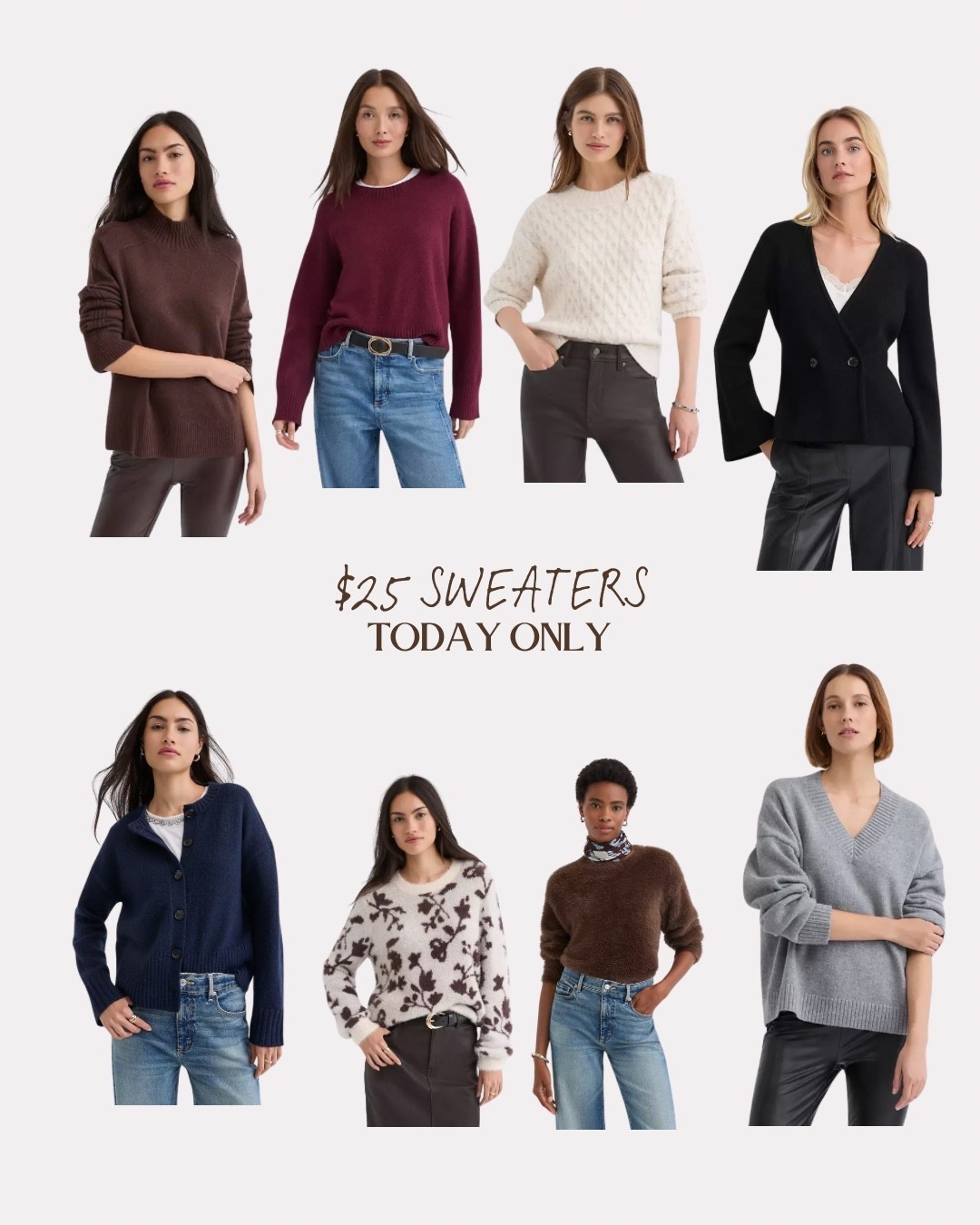 $25 sweaters at LOFT today only !!!!!

#LTKSeasonal #LTKHoliday #LTKFindsUnder50