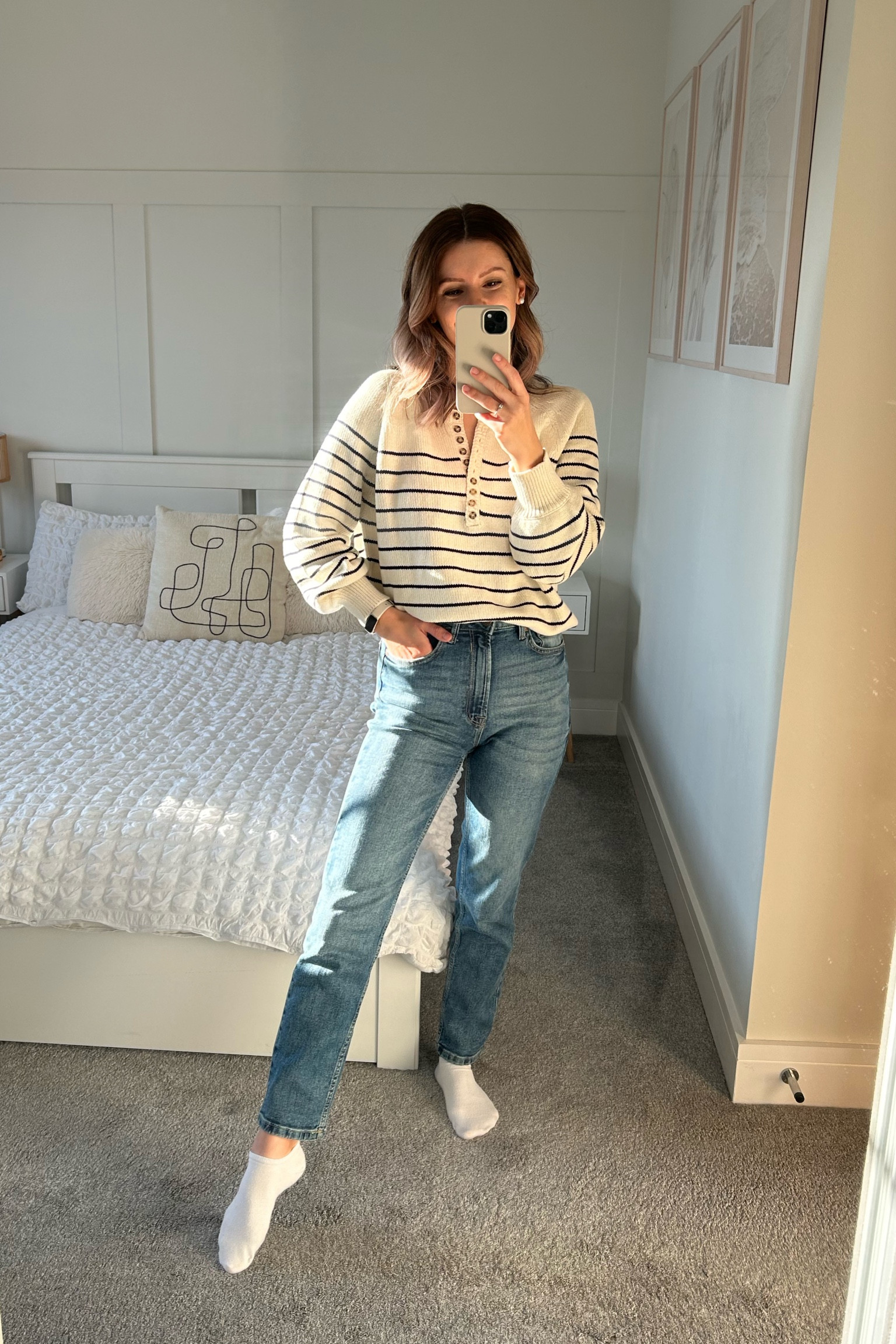 Simple minimalist capsule wardrobe outfit. Striped jumper

#LTKautumn #LTKuk #LTKeurope