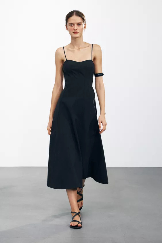 POPLIN DRESS ZW COLLECTION | Zara US