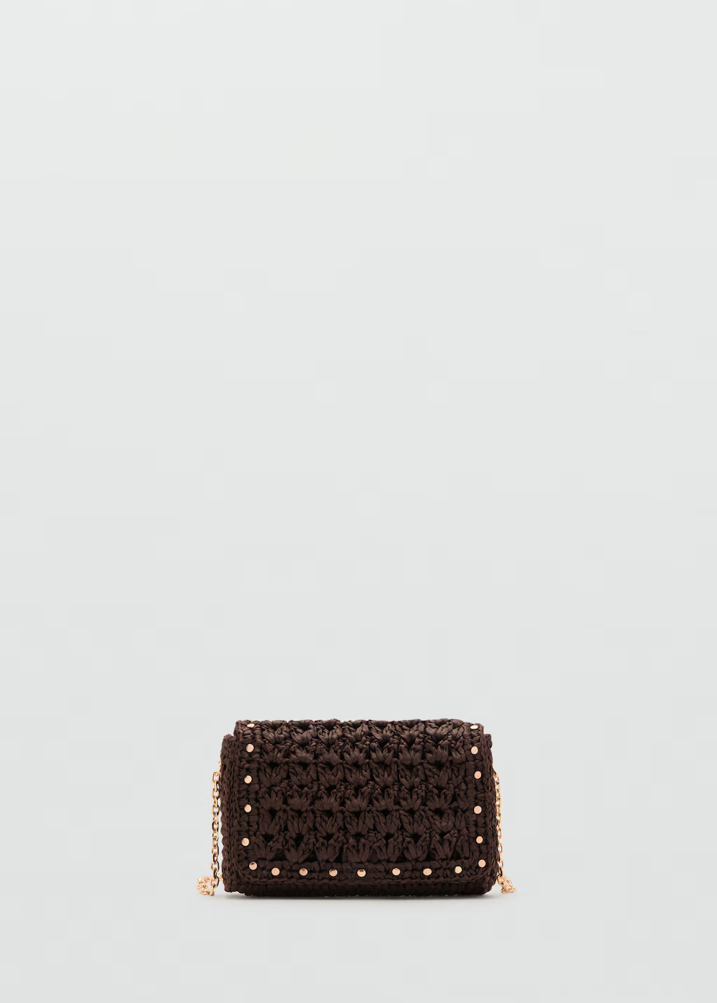 Mini sac bandoulière en fibre naturelle - Femme | MANGO France métropolitaine | Mango EU