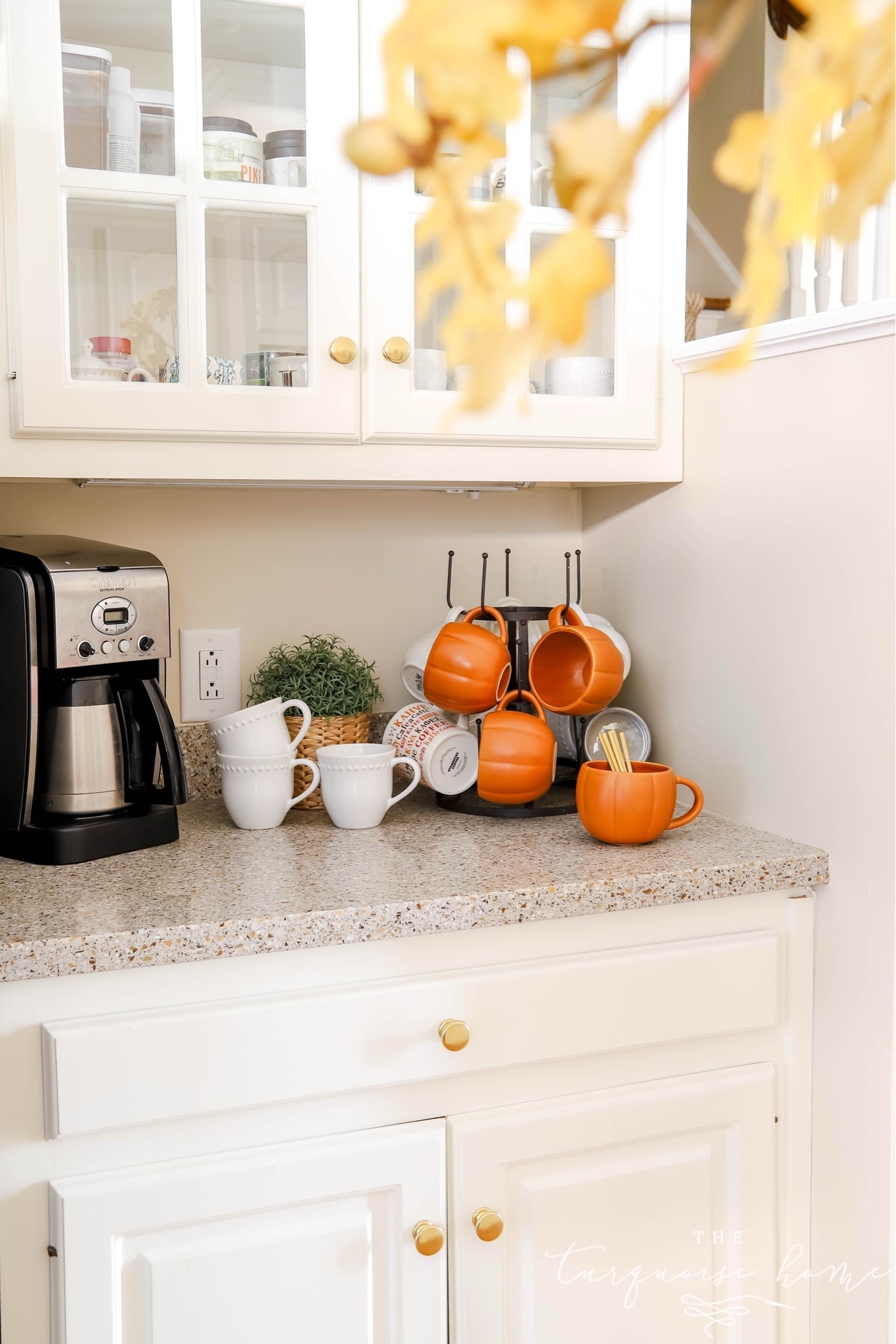 Your coffee station is the perfect place to add a little seasonal charm because most of the items can remain useful for your everyday routine. I love these pumpkin mugs, but any fall-colored stoneware mugs would be perfect!!

#LTKSeasonal #LTKHome