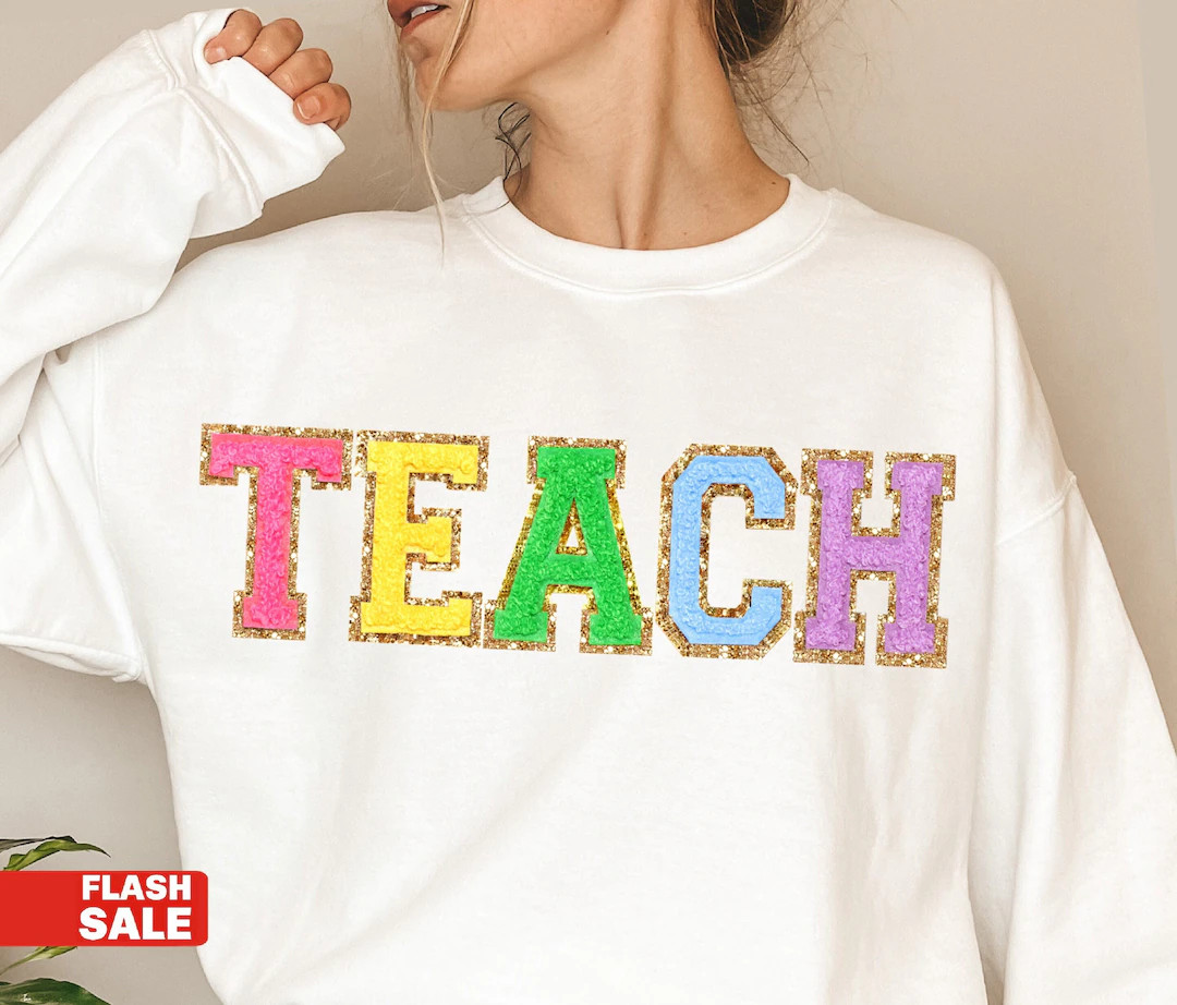 Teacher Sweatshirt Teacher Shirts Custom Teacher Gifts - Etsy | Etsy (US)