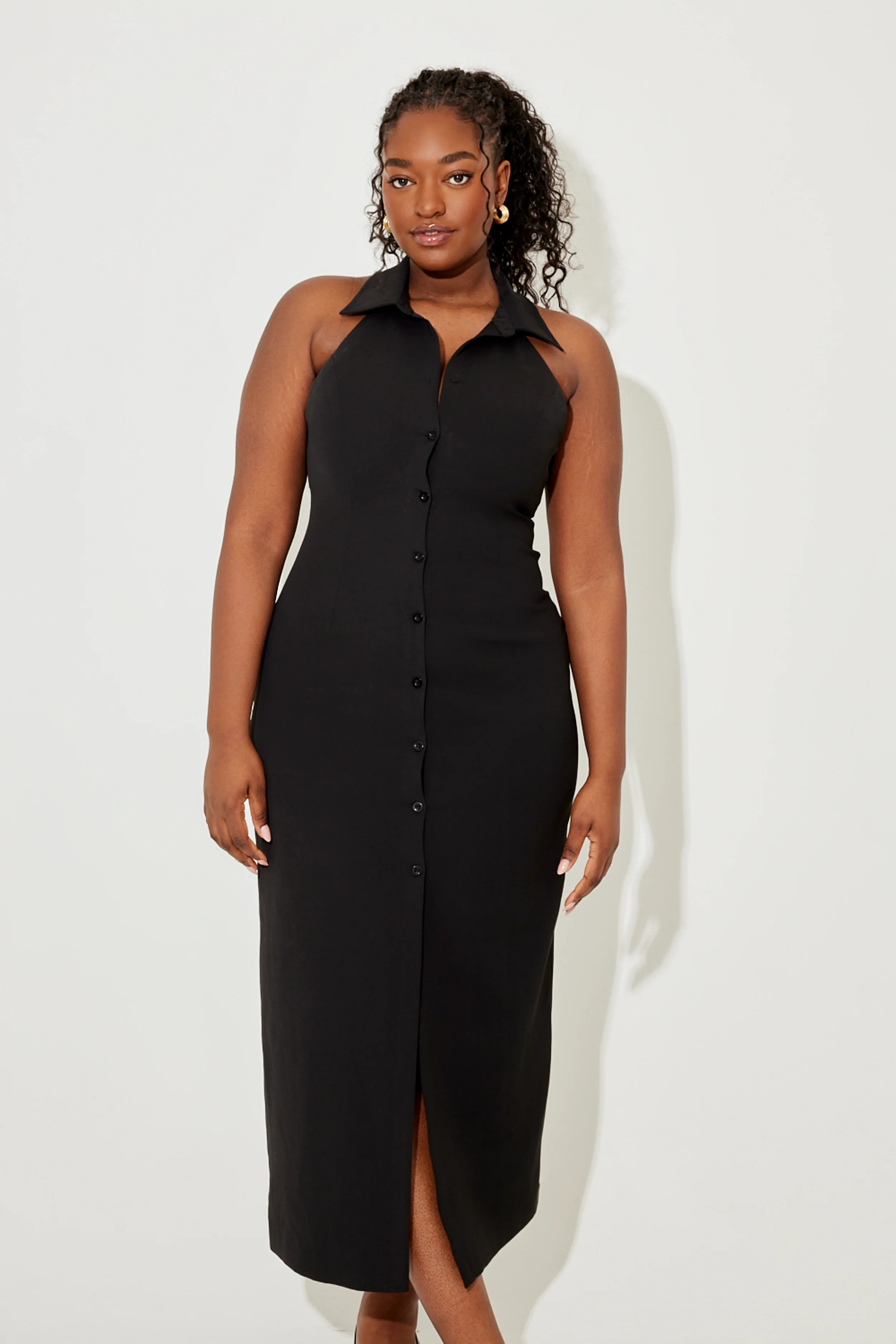 Collar Maxi Dress | Odd Muse