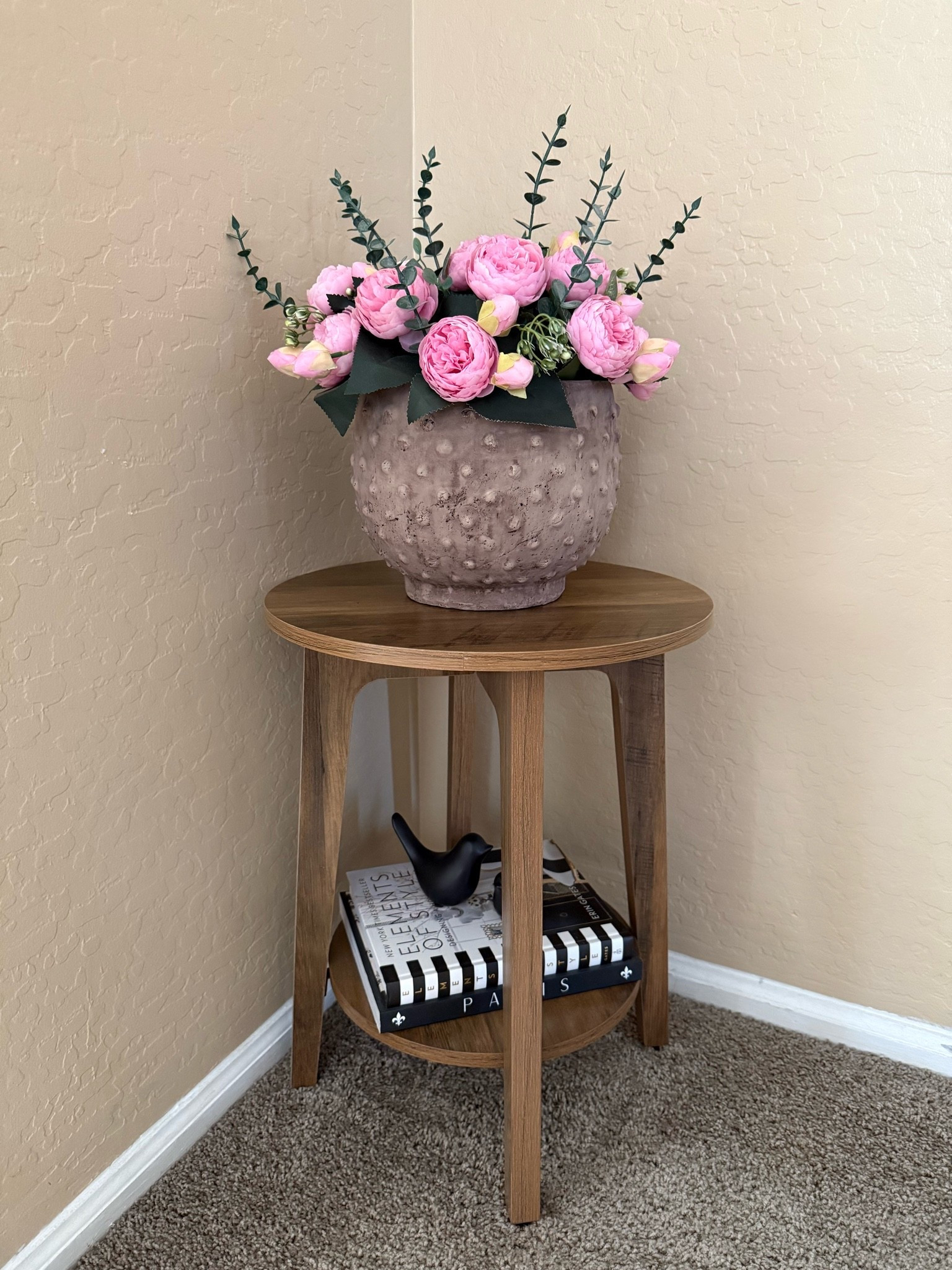 This adorable two-tiered small round end table is easy to assemble and looks quite expensive. It’s perfect for small spaces, living room or bedroom. The table is sturdy enough to hold several books or decorative items.

#LTKSeasonal #LTKHome #LTKSaleAlert
