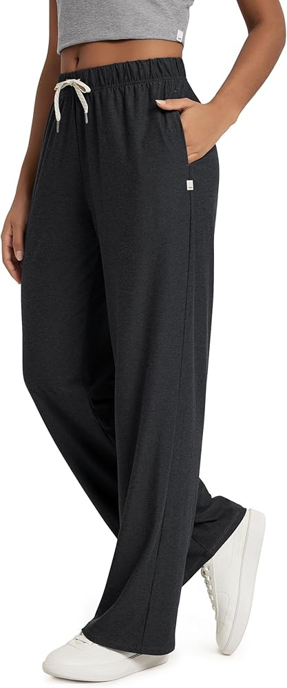 ODODOS Women's Straight Leg Pants Ultra Soft odSTRATUM Tech Relaxed Casual Pajama Lounge Pants wi... | Amazon (US)