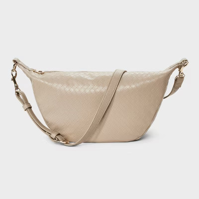 Essential Sling Crossbody Bag - Universal Thread™ Tan: Zip Closure, Removable Strap, , 45.5" St... | Target