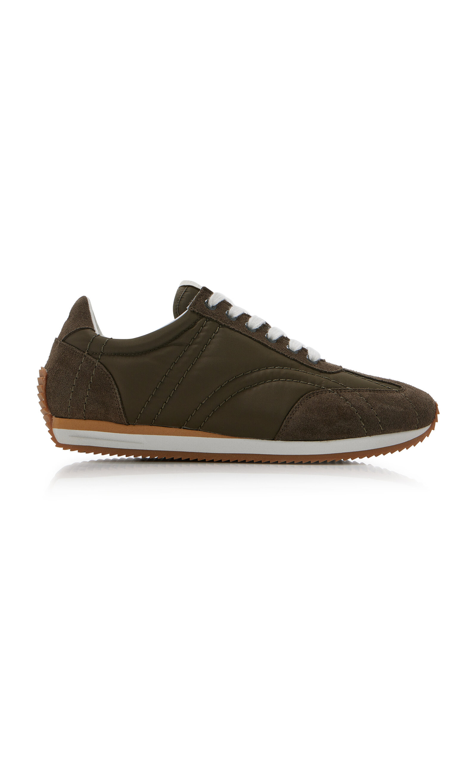 Quilted Suede-Trimmed Sneakers | Moda Operandi (Global)