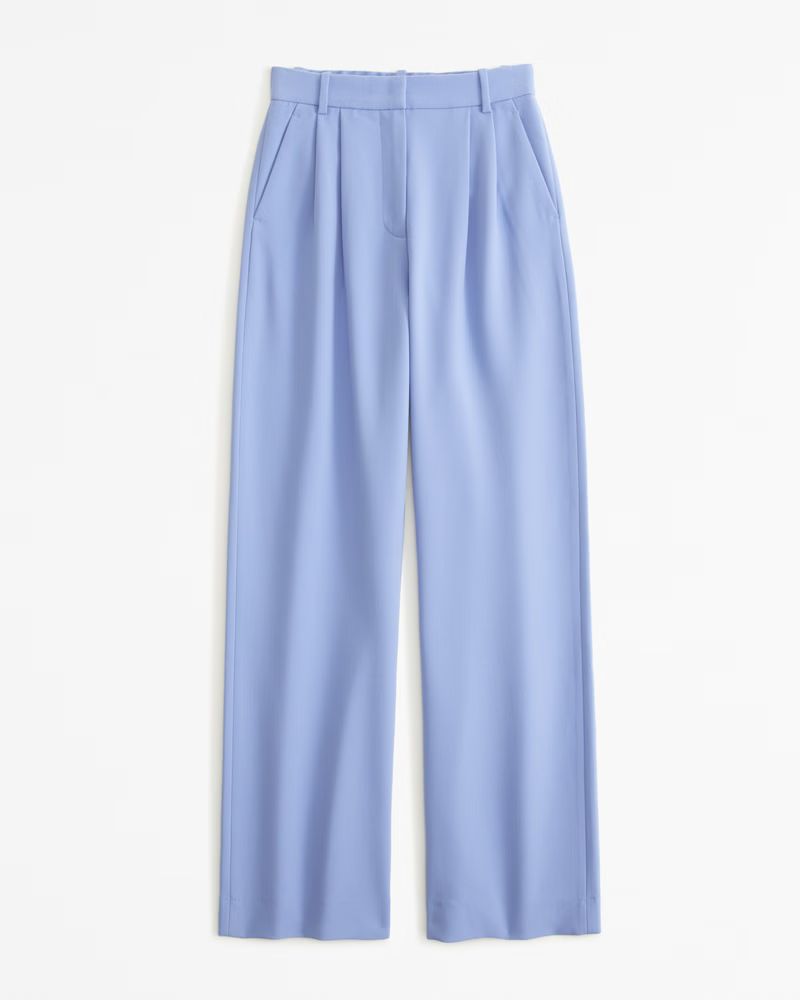 Abercrombie & Fitch Women's A&F Sloane Tailored Pant in Blue - Size 31 SHORT | Abercrombie & Fitch (US)