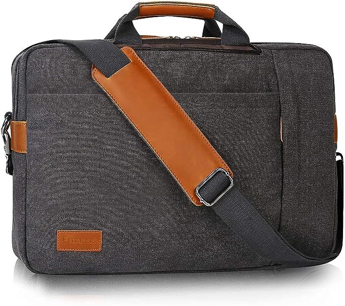 Estarer 17.3 Inch Laptop Messenger Bag, Water Resistant 3 in 1 Convertible Backpack | Amazon (US)