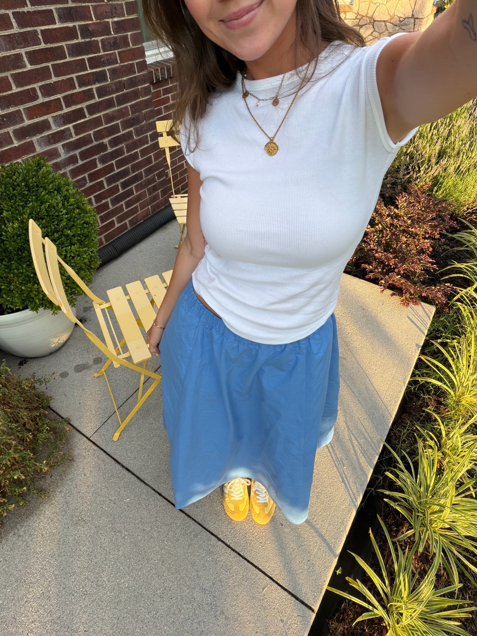 Wearing xs in top and xxs in skirt!