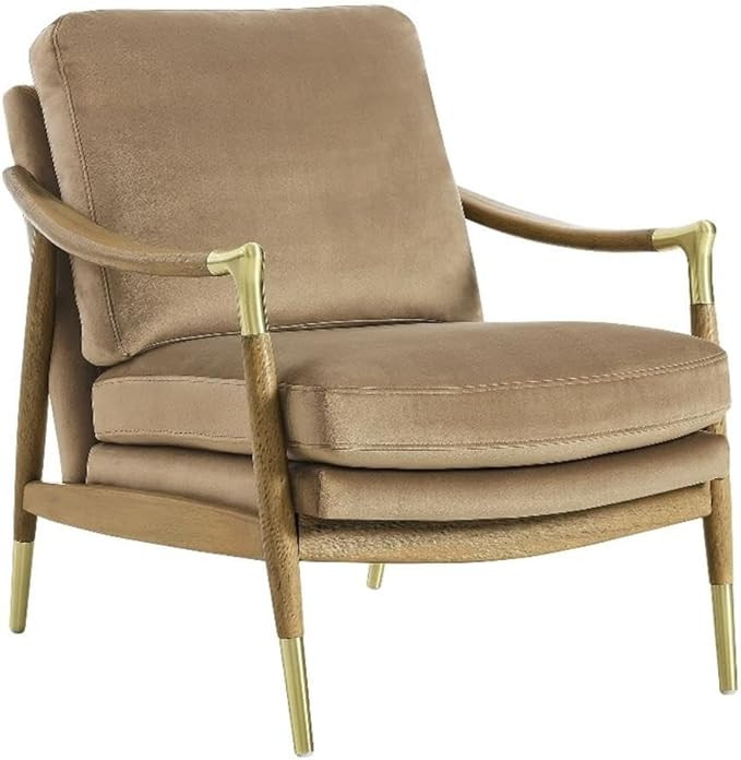 Modway Langford Stain-Resistant Performance Velvet Armchair – Mid Century Modern Velvet Chair w... | Amazon (US)