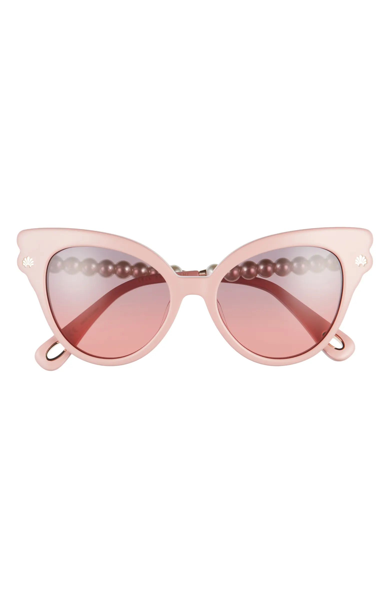 Lele Sadoughi Chelsea Pearl 52mm Cat Eye Sunglasses | Nordstrom | Nordstrom