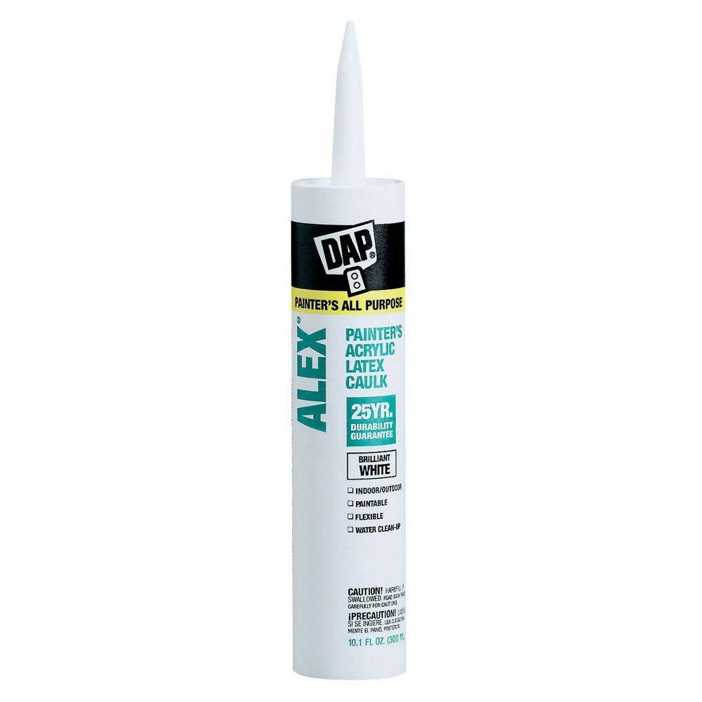Alex 10.1 oz. White Painter's All-Purpose Acrylic Latex Caulk | The Home Depot