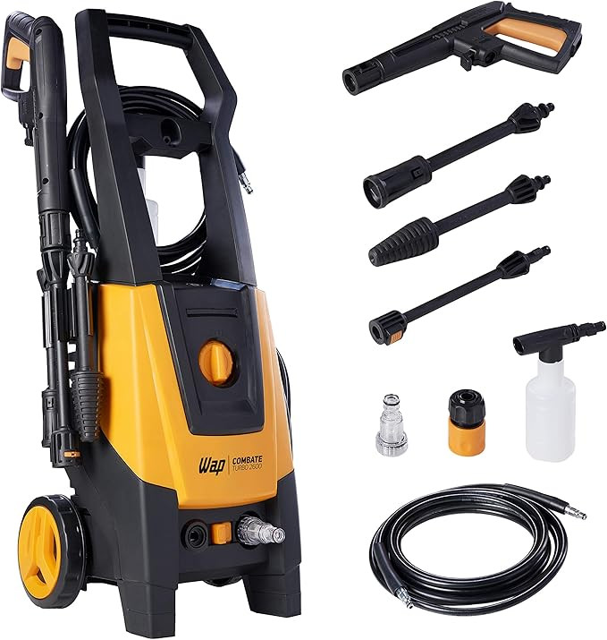 WAP Lavadora de Alta Pressão COMBATE TURBO 2600, Semi Intensivo, 360L/h, 2100psi 1700W 127V | Amazon (BR)