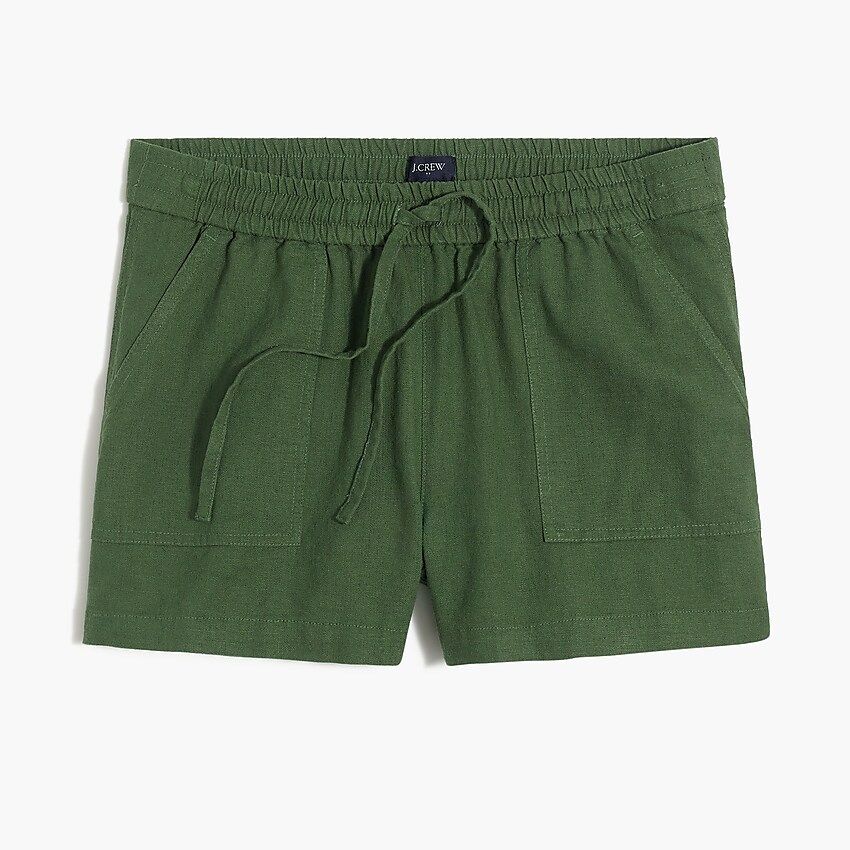 Linen-blend drawstring short | J.Crew Factory