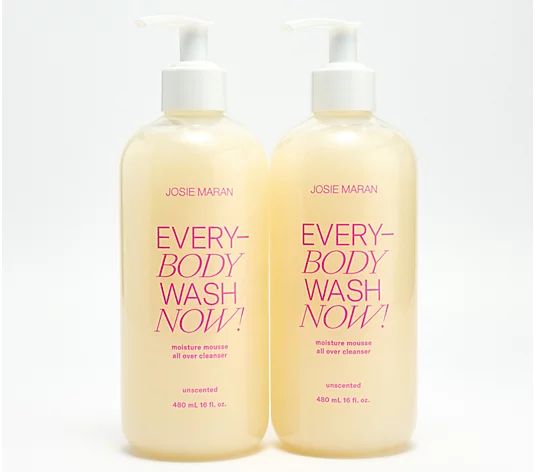Josie Maran EveryBODY Wash Now Argan Body Cleanser Duo - QVC.com | QVC