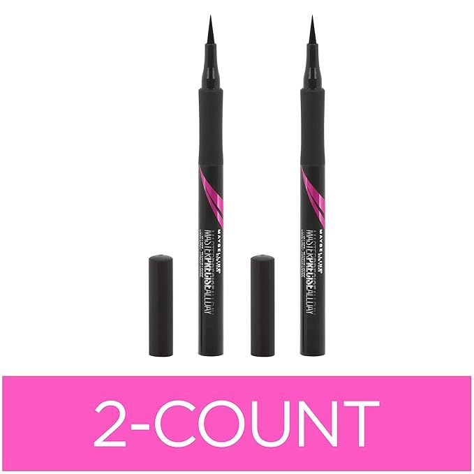 Maybelline Eyestudio Master Precise All Day Waterproof Liquid Eyeliner, Black, 0.034 Ounce (Pack ... | Amazon (US)