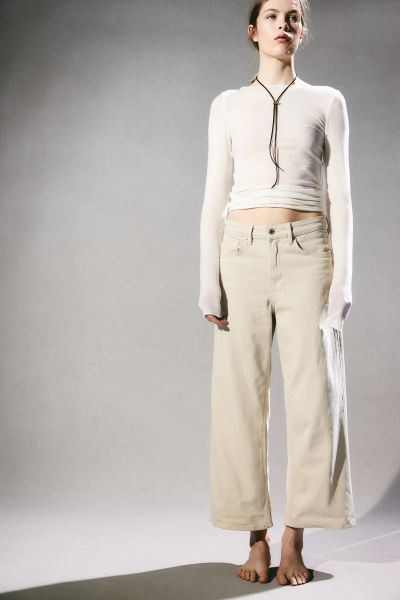 Wide High Cropped Jeans | H&M (US + CA)