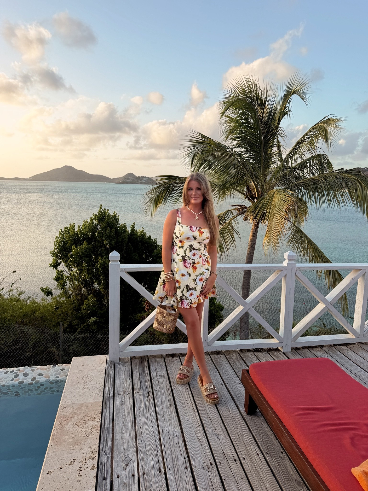 Vacation outfit! Loving the jewels and beach bag! Dress is old Abercrombie I found at Marshall’s so I’m linking some similar vibes from Amazon

#LTKootd #LTKSeasonal