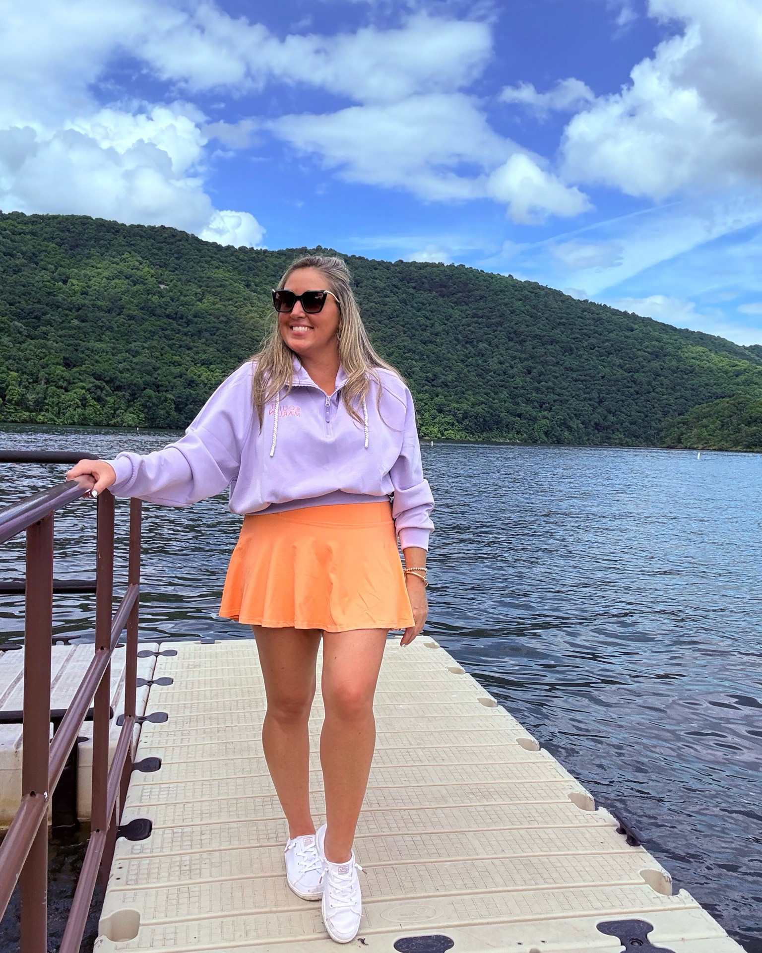 The perfect little matching set for the lake🧡💜

Check out this adorable set! Love the color combo. How cute are the fish shorts built into this skort! 🎣

#LTKActive #LTKOver40