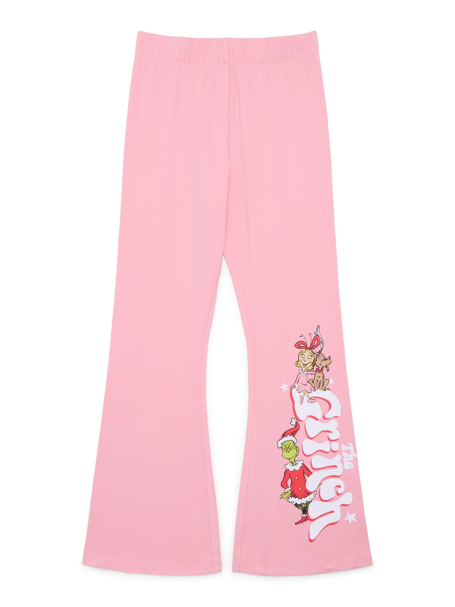 Dr. Seuss Grinch Girls' Christmas Graphic Flare Leggings, Sizes 4-16 | Walmart (US)