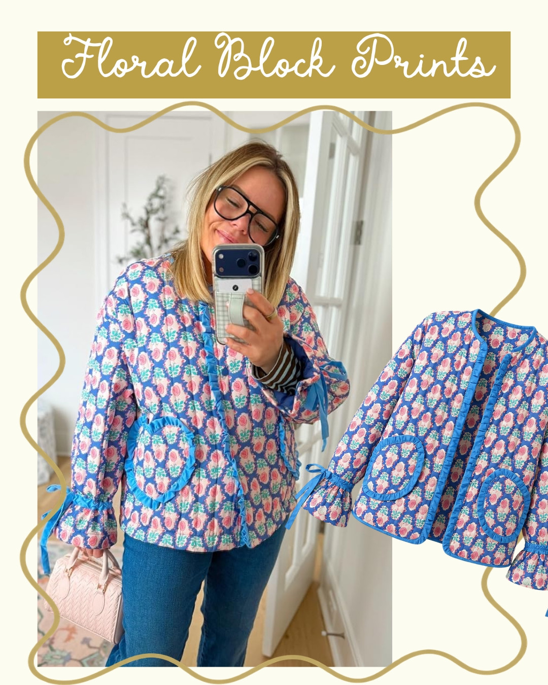 Floral block prints are in! This jacket is the perfect mix of feminine and fall!

#LTKgrwm #LTKootd #LTKSeasonal