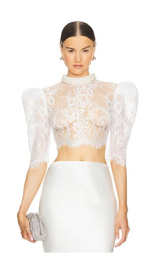Bronx and Banco Cosette Blanc Top & Necklace in White. - size XS | Revolve Clothing (Global)