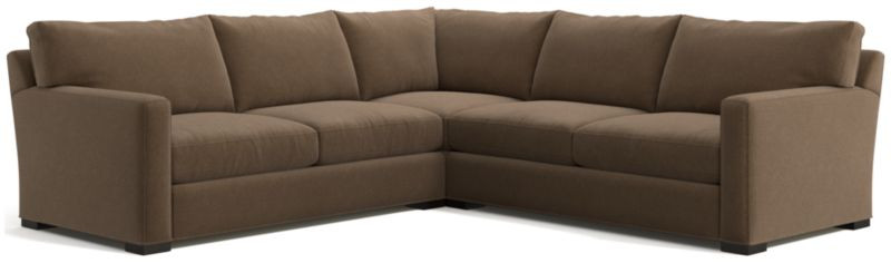 Axis II 3-Piece Sectional Couch + Reviews | Crate and Barrel | Crate & Barrel