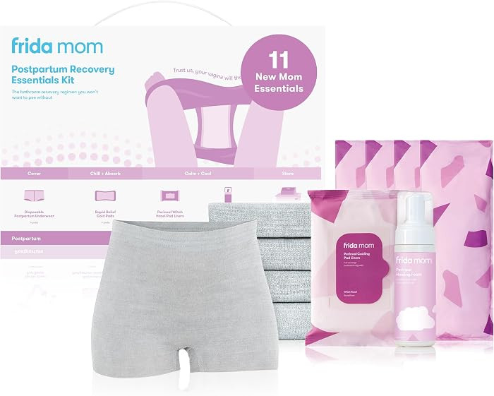 Frida Mom Postpartum Recovery Essentials Kit, Ideal Gift for New Mums, Includes Cooling Pad Liner... | Amazon (UK)