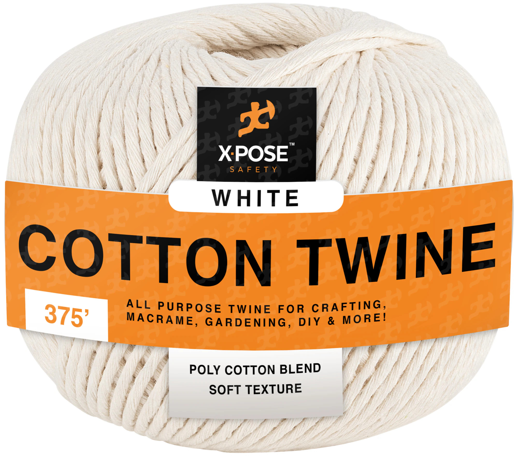 XPOSE SAFETY 12-ft White Cotton Twine String one_size | CT-12-X-S | Lowe's