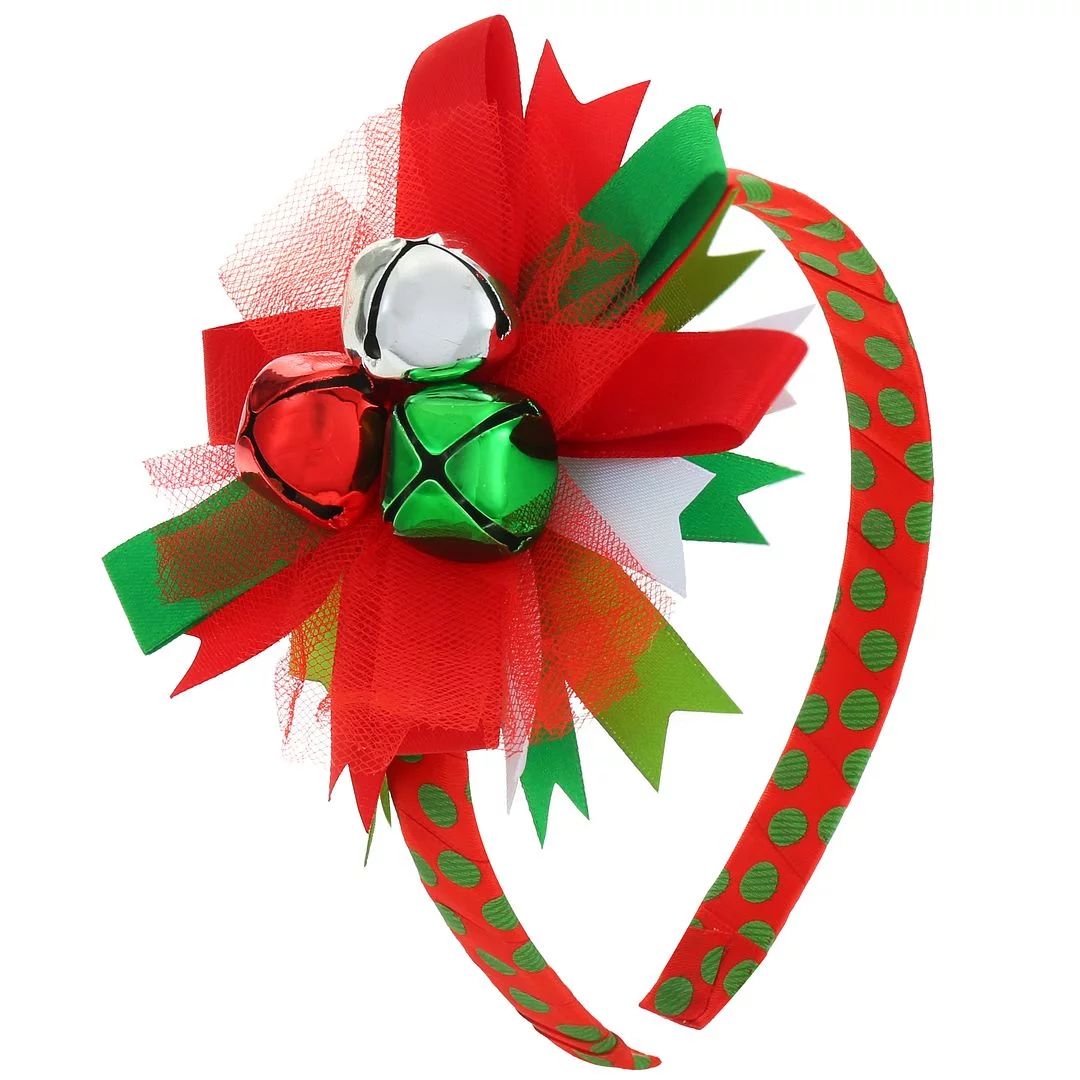 Holiday Time Embellished Ribbon Headband, for Women and Teens, Red / Green - Walmart.com | Walmart (US)