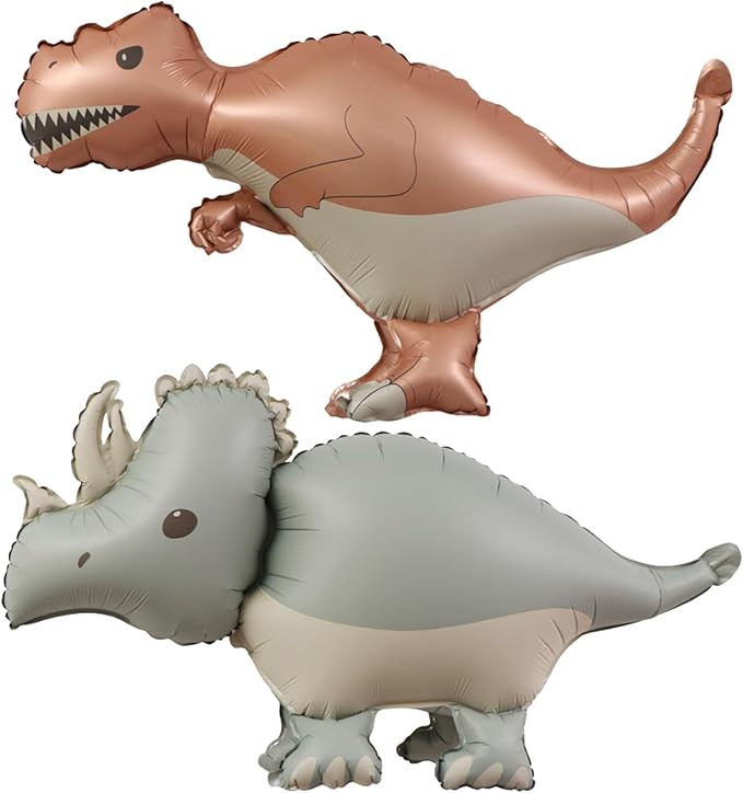 Giant 3D Dinosaur Balloons Self Standing Cute Dinosaur Balloons Birthday Party Decorations Suppli... | Amazon (US)