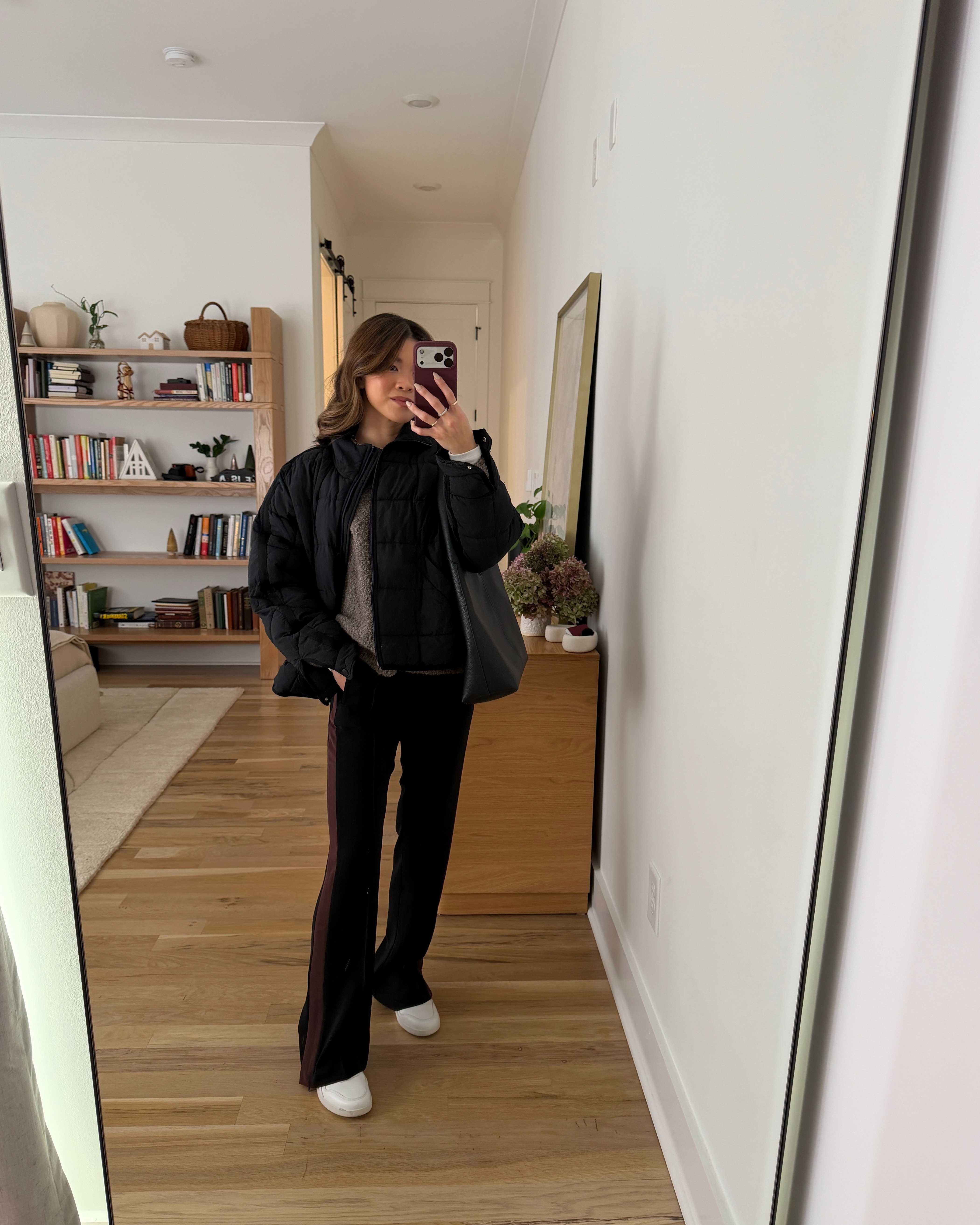 Sizing info: White tee XS, Black pants XXS petite, cardigan small, jacket XS! petite fashion, get dressed with me, outfit inspiration, ootd, nashville outfit, Nashville influencer, petite style, vacation style, casual outfits, mom style, petite pants, winter dress, winter outfit, winter pants, winter outfit inpso, winter outfit idea, winter top, winter style, winter sweater, cozy sweater, cold weather sweater, cold weather outfit, winter bag, winter purse, mom outfit, 

 

#LTKootd #LTKSeasonal #LTKPetite