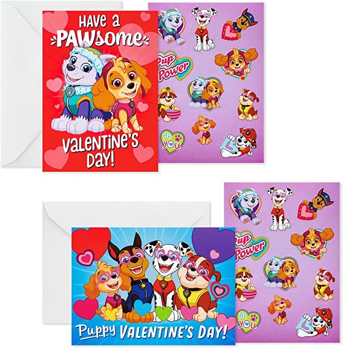 Hallmark Kids Paw Patrol Valentines Day Cards and Stickers Assortment (24 Classroom Cards with En... | Amazon (US)