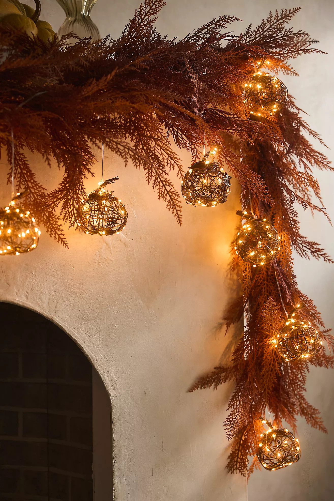 Illuminated Vine Pumpkin String Lights | Anthropologie (US)