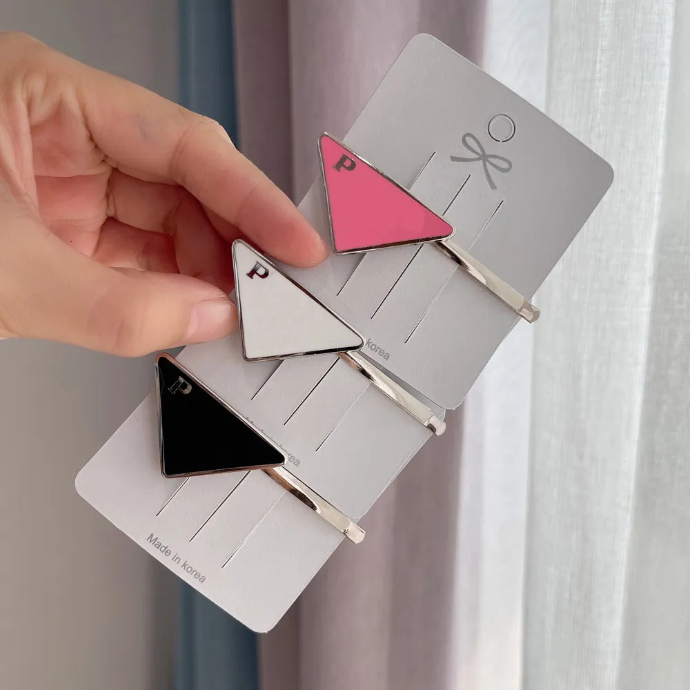 Women Luxury Brand Letter Hair Clip Metal Triangle Designer Barrettes Letters Barrettes Fashion H... | DHGate