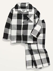 Unisex Plaid Pajama Set for Toddler & Baby | Old Navy (US)