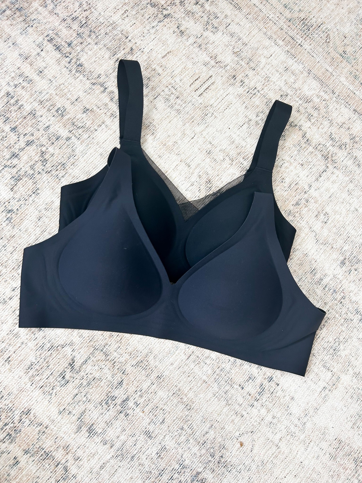 These wire free bras are excellent and currently on sale!  Comfortable and supportive with removable pads. Hook and eye extenders to give you the perfect fit with a smooth back. Adjustable straps and super soft fabrics that do not stick to your clothes. The mesh style has a bit more coverage and thicker straps. 

Available in lots of great colors and sizes S-3X. 

#LTKSaleAlert #LTKStyleTip #LTKFindsUnder50